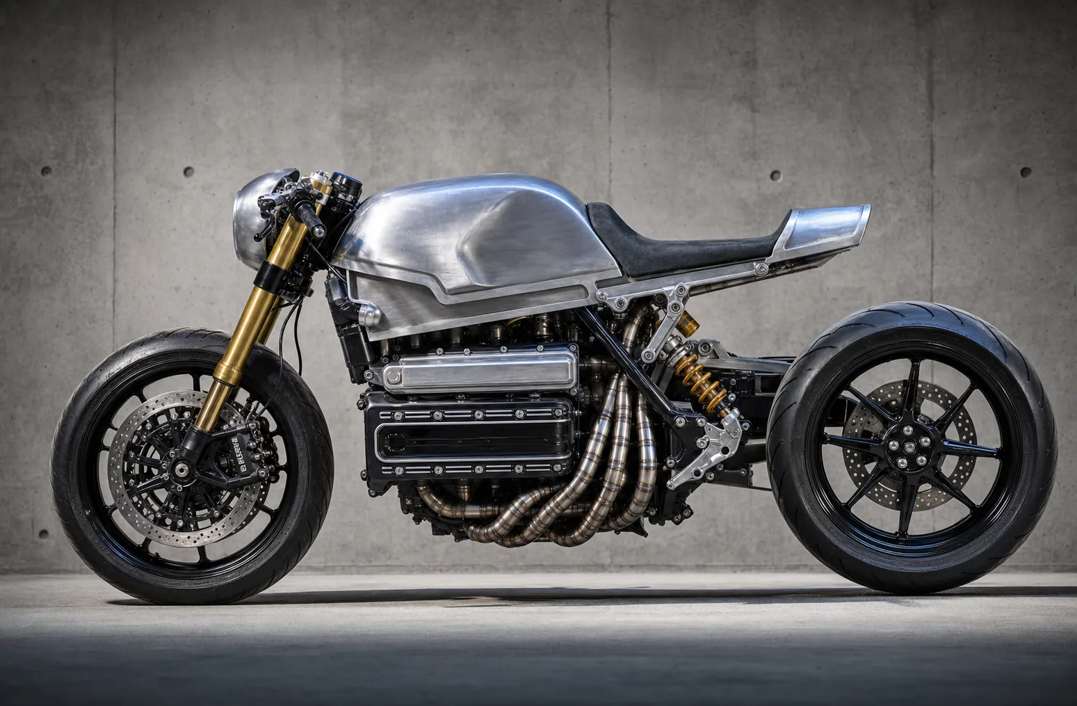 Meridian, a custom BMW K1100 cafe racer built by BoMoto